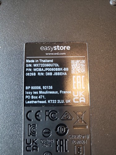 Wdbajp0050bbk easystore 5 - wd,