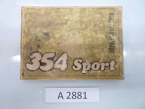 Benelli 354 sport libretto - benelli,