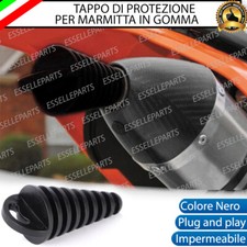 TAPPO CONO PER TERMINALI DI SCARICO MARMITTA SILENZIATORE MOTO MOTOCROSS NERO