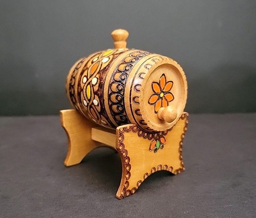 Mini fusto pirografia botte