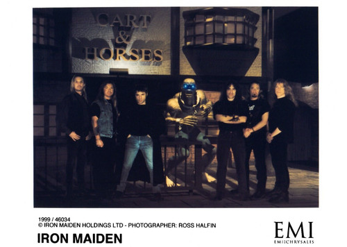 Iron maiden promo photo - iron,