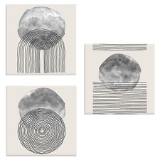 Lupia - Set 3 Quadri su Tela