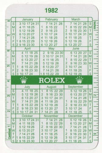 Rolex 1982 1983 green - green, calendar