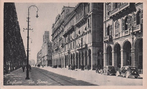 G3884 cartolina cagliari via - g3884),
