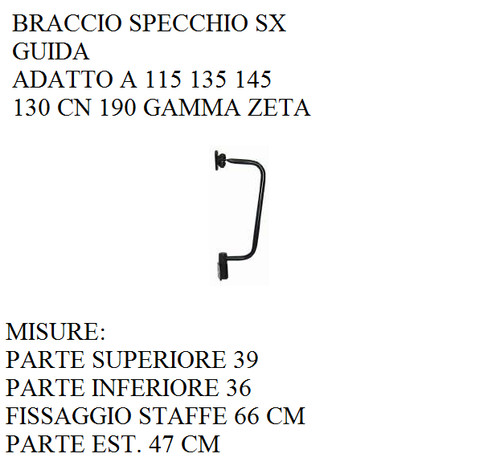 Braccio specchio retrovisore