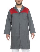 CAMICE GREMBIULE DA LAVORO UOMO / DONNA GRIGIO/ROSSO C.B.F. BALDUCCI GROUP