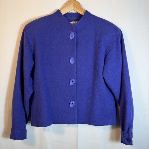Blazer donna lana viola