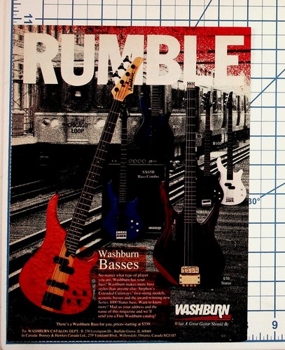 Pubblicità rivista washburn - rivista,