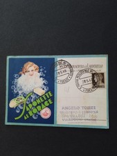 Pubblicitaria Società Boracifera Larderello-Saponette al Borace. Viaggiata 1940