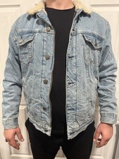 Giacca Zara Uomo Denim Varsity