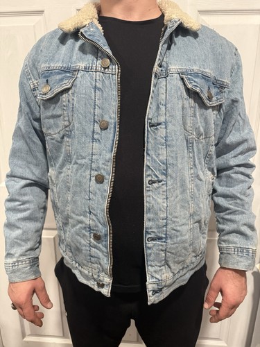 Giacca zara uomo denim varsity - giacca,
