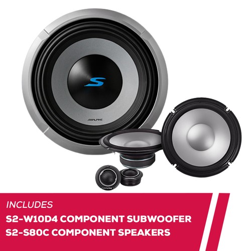 Alpine w10d4 component - alpine, 10"