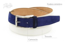 Cintura uomo donna in tessuto