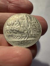 1 Lira 1908 Quadriga Regno