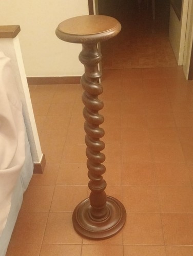 Colonna portavaso legno - colonna,