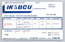 Radioamatore QSL IK5BCU Italia