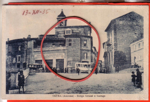Cartolina ostra viaggiata - cartolina,