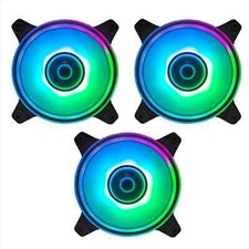 3 VENTOLE NOUA MIRA ARGB 120MM FAN PWM 1100RPM TRIPLO HALO INFINITY MIRROR Buone
