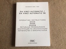 Libretto Istruzioni IWC Da