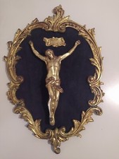 Crocefisso bronzo dorato - crocefisso,