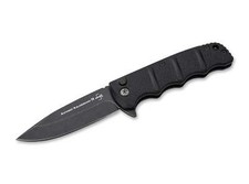 Coltello pieghevole BÖKER PLUS® BHQ AKS-74 Flipper Black Droppoint Stonewash - 01KAL136