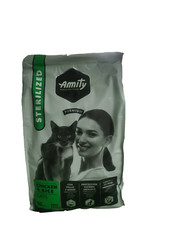 CROCCHETTE GATTI STERILIZZATI POLLO E RISO 10KG ALIMENTO COMPLETO PREMIUM AMITY
