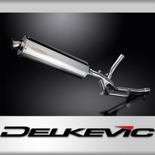 Suzuki DL650 V-Strom 2017-2023 Kit Bidone Silenziatore Scarico Ovale Inox 450mm