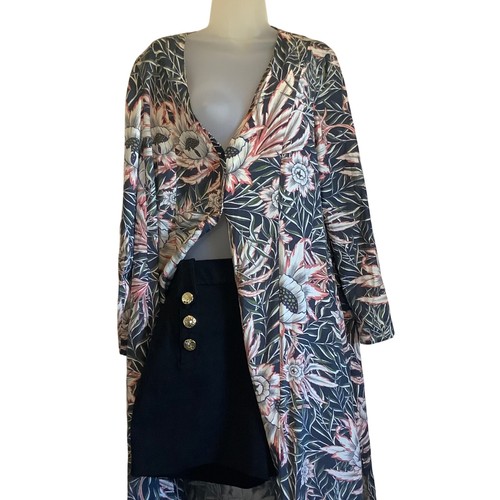 Maxi cardigan floreale - maxi,