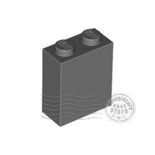 4x LEGO 3245c Mattoncino 1x2x2 Grigio scuro | 4210978