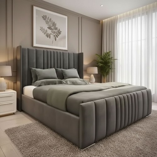 Struttura letto pannello alato