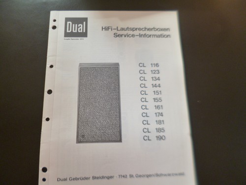 Manuale servizio originale - servizio,