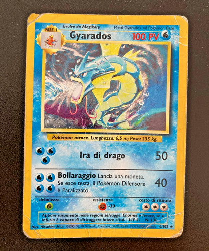 Pokemon card gyarados - gyarados, holo