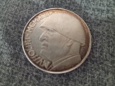 Moneta lire mussolini data - moneta, 20