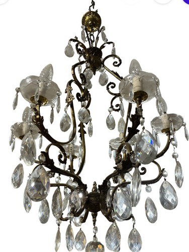 Vintage chandelier 1950 - vintage,