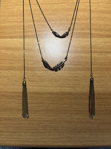 Collana con piume - collana,