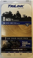 Confezione da 2 catene per sega TriLink 8 pollici S34 sega ad asta 14334X2TLW Echo Remington AA29