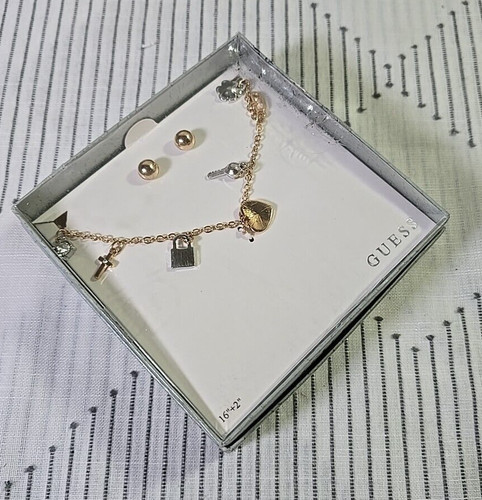Collana con ciondolo guess oro - ciondolo,