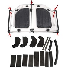 Kit Guarnizioni Hard Top per Jeep Wrangler JK JKU 2007-2018 Nero Accessori Interni
