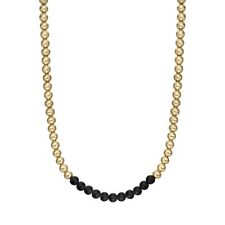 Collana Uomo ARMANI EXCHANGE AXG0142710 Acciaio Inossidabile Gold Dorato Nero