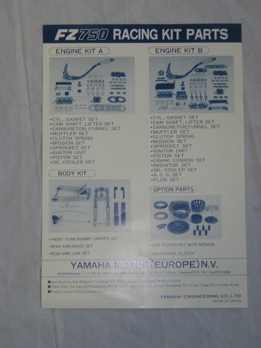 Yamaha fz750 kit ricambi - fz750,