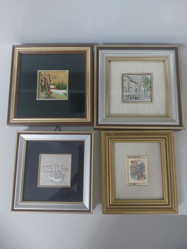 Set miniature foglia oro - su,