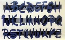 LETTERA ALFABETO DISNEY BLU IN
