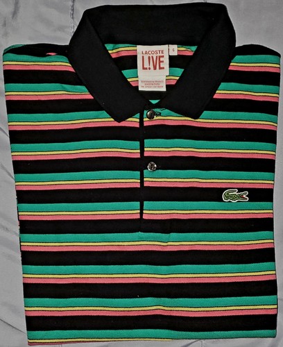 Polo uomo lacoste live righe - polo,