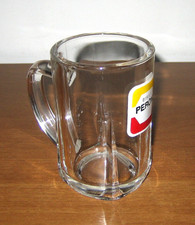 BOCCALE IN VETRO BIRRA PERONI Originale Vintage Made in Italy