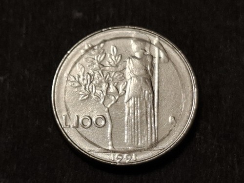 Moneta 100 lire 1991 - 100, rara