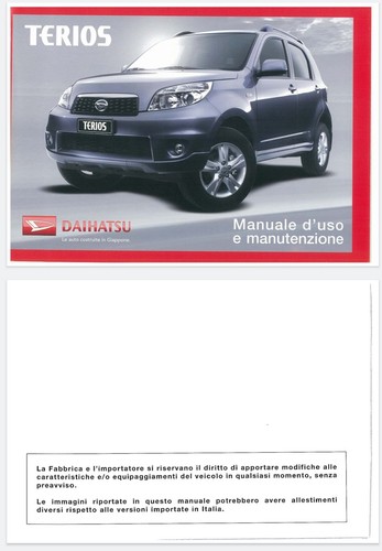 Manuale uso daihatsu terios - uso, j2
