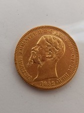 Moneta 20 Lire 1852 In Oro Moneta Autentica Rata ++ Perfetta Vedi Foto