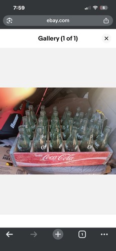 Vintage coke bottles - coke, and