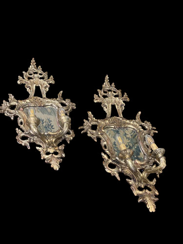 Coppia antiche specchiere - coppia,