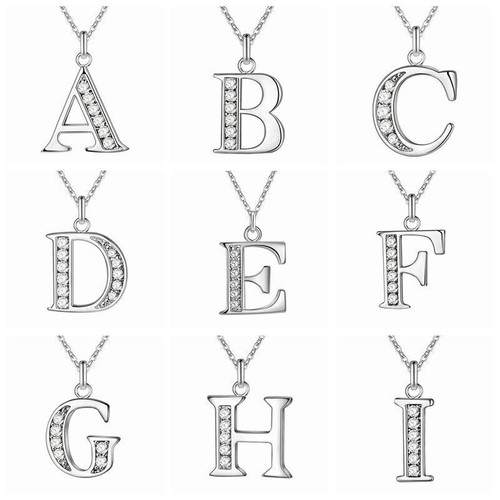 Collana alfabeto argento - collana,